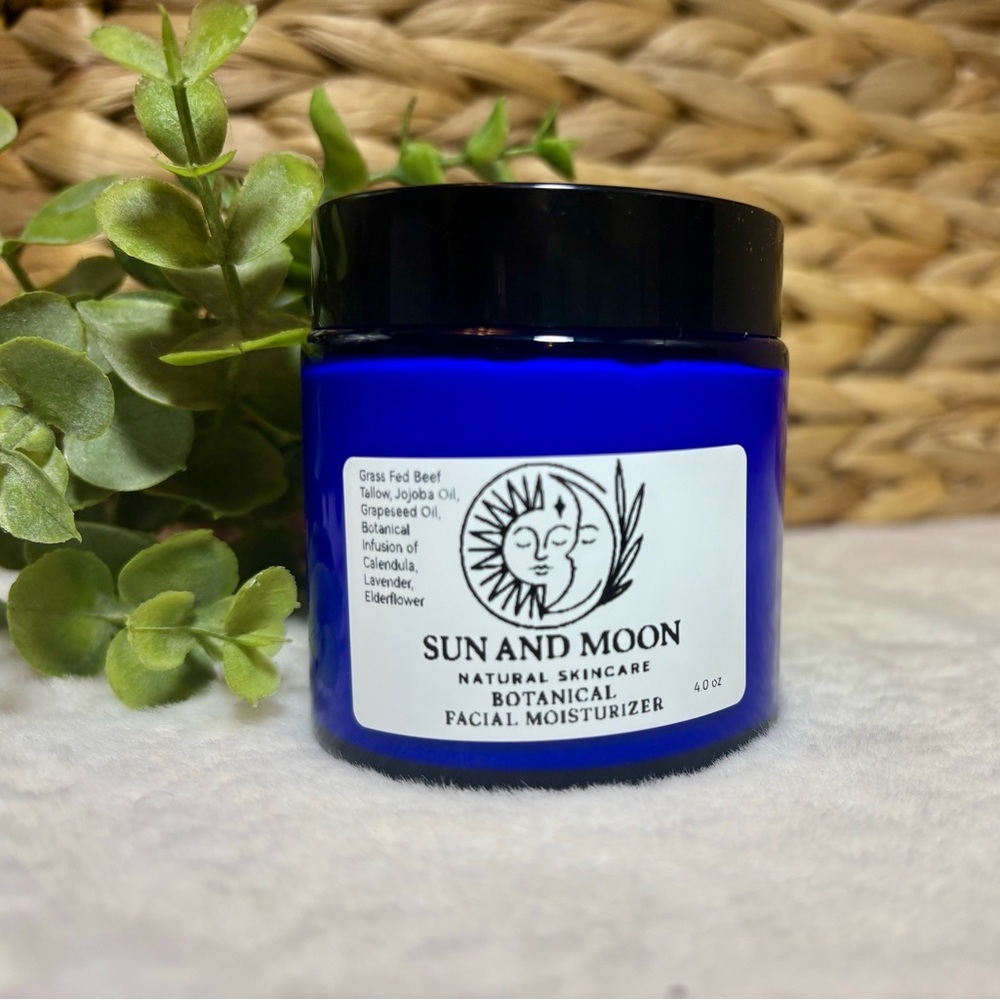 Sun and Moon Natural Skincare Botanical Facial Moisturizer 4oz